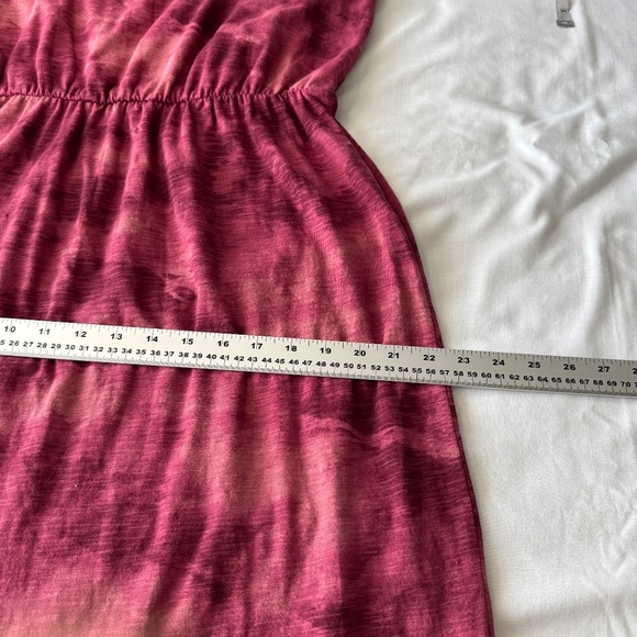 Old Navy Women's Spaghetti Strap‎ Babydoll Summer Dress Tie Dye Burgundy-wine L - Picture 10 of 15